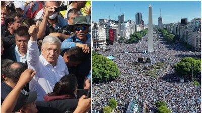 Martí Batres y Héctor Suárez discutieron sobre quién 'jala' más gente, AMLO o Argentina