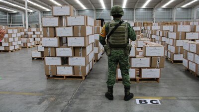 La paquetería para las elecciones del seis de junio será distribuída en el país a lo largo de 11 rutas.