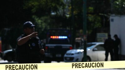 El cuerpo Mario Aguirre quedó tendido en el piso