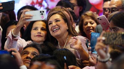 La candidata continúa sus recorridos proselitistas por el país