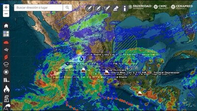 Se intensificó eta noche en las costas del Pacífico