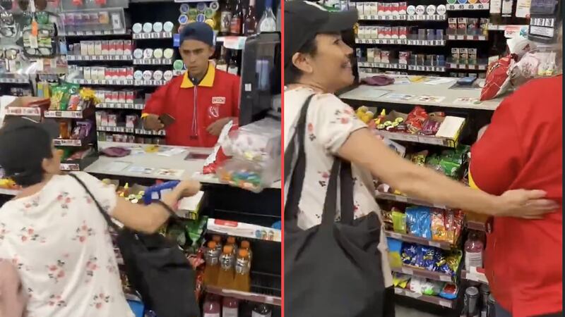 Agresión en Oxxo: señora se hace viral como ‘Lady Recargas’ tras atacar a empleada