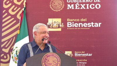 Acudió a Chiapas a inaugurar una nueva sucursal del Banco del Bienestar