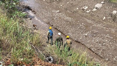 Personal de protección civil sigue buscando personas reportadas como desaparecidas