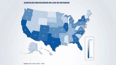 Los cárteles mexicanos ya tienen presencia en todos los estados de Estados Unidos