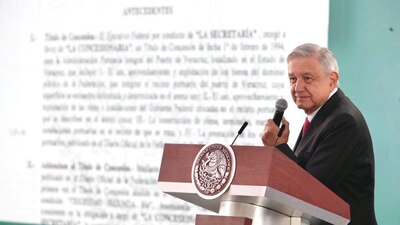 El presidente buscará romper un contrato para recuperar el control del puerto de Veracruz