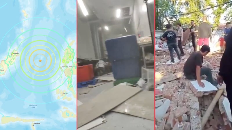Indonesia amaneció con un terremoto de magnitud 7.4; hay alerta de tsunami