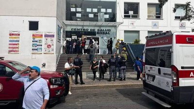 La caída del domo se registró en el hospital Jesús del Rosal en Pachuca, Hidalgo.