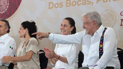 Acudieron a la inauguración de la carretera Acayucan-La Ventosa, en Veracruz