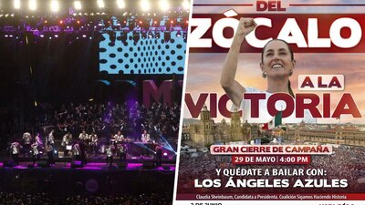 La candidata dio a conocer el cartel de su cierre de campaña