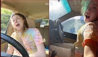 VIDEO: Mujer graba su propio accidente mientras cantaba ‘Baby one more time’ de Britney Spears