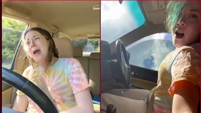 VIDEO: Mujer graba su propio accidente mientras cantaba ‘Baby one more time’ de Britney Spears