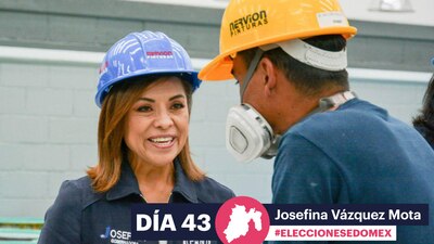 La candidata del PAN pidió a trabajadores "pintar" el Edomex de color azul