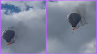 Tragedia en festival de globos  aerostáticos: un muerto tras incendio en pleno vuelo