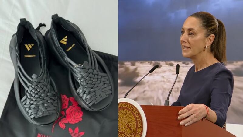 Condena Sheinbaum plagio de huaraches oaxaqueños por parte de Adidas