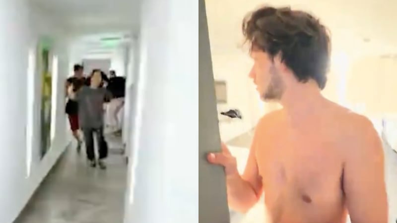 VIDEO: Mexicano resguarda a extranjeros asustados en el sismo de este 2 de enero