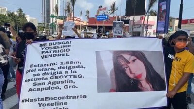 La estudiante fue secuestrada el pasado viernes en Acapulco