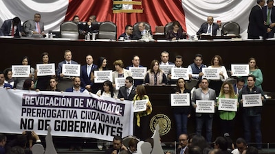 Algunos diputados se manifestaron en contra de la revocación de mandato