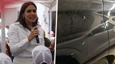 De acuerdo con la candidata, el ataque ocurrió cuando ella iba a bordo de una camioneta