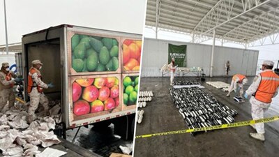 Los detenidos y lo confiscado fueron puestos a disposición de las autoridades