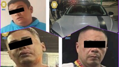 Los presuntos criminales intentaron huir pero elementos de la SSC-CDMX los alcanzaron y detuvieron