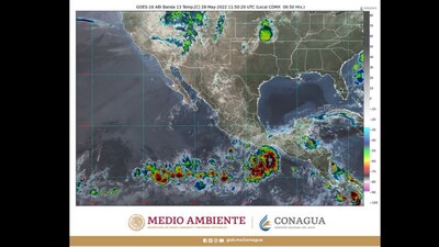 Se mantiene el pronóstico de vientos fuertes con rachas de 60 a 70 km/h en las costas de Oaxaca