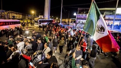 Un grupo de vecinos de Tijuana exigió a la Caravana Migrante que se vaya de la ciudad fronteriza