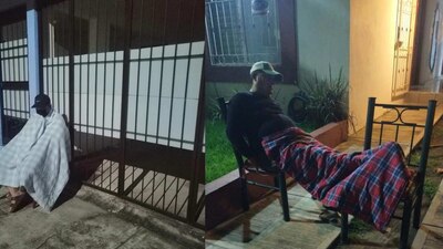 Algunas personas decidieron dormir en la calle por miedo a un nuevo sismo