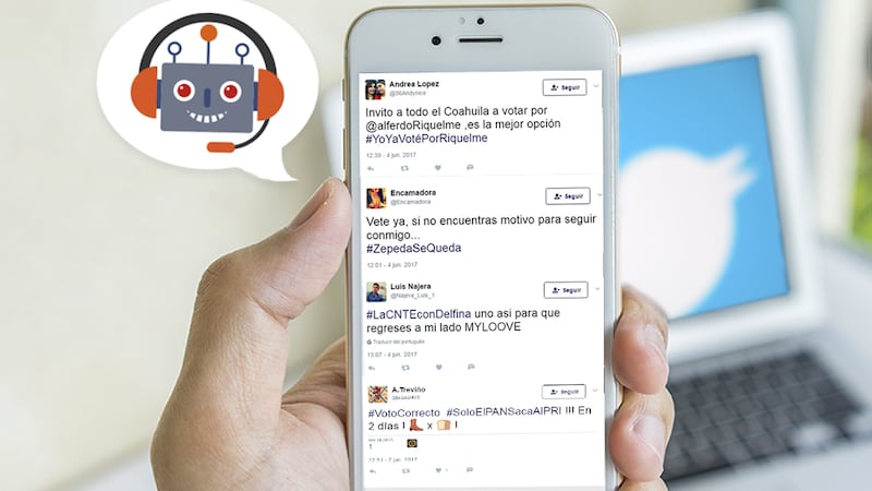 Los bots se apoderan de las elecciones en redes sociales