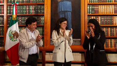 La titular de Gobernación encabezó el acto