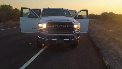 Una de las camionetas relacionadas con el ataque a los policías fue encontrada abandonada