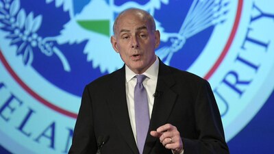 John Kelly este martes en The George Washington University, en la capital estadounidense