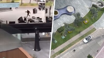 El enfrentamiento se prolongó durante varios minutos en la zona comercial de Zapopan