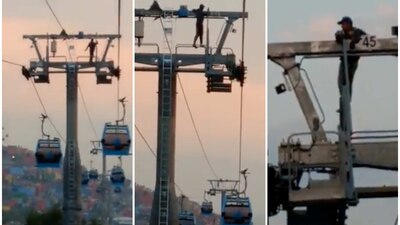 Un hombre libró el cercado y subió a la torre 45, cerca de la estación Teotongo.