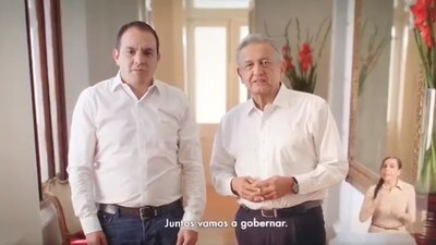 Del candidato a la Presidencia con el candidato al gobierno de Morelos