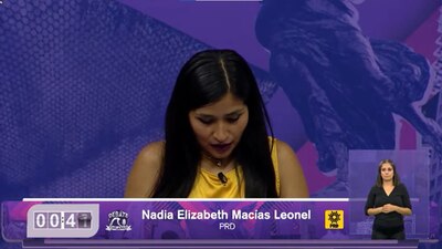 Nadia Macías Leonel tuvo problemas para exponer sus propuestas
