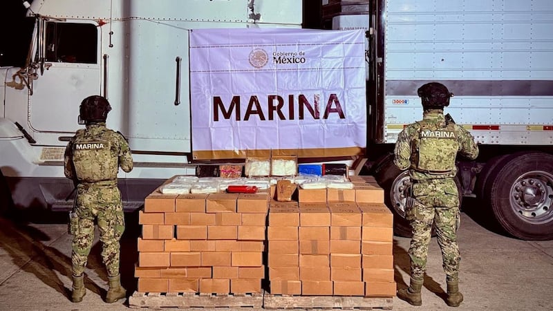 Decomisa Marina 605 kilos de metanfetamina en puerto de Mazatlán