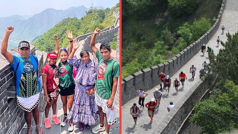Atletas indígenas mexicanos conquistan la Gran Muralla China y ganan cinco medallas