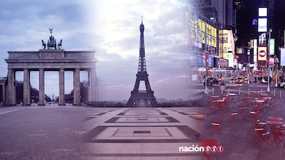 Las principales ciudades de todo el mundo lucen deshabitadas por la pandemia de COVID-19