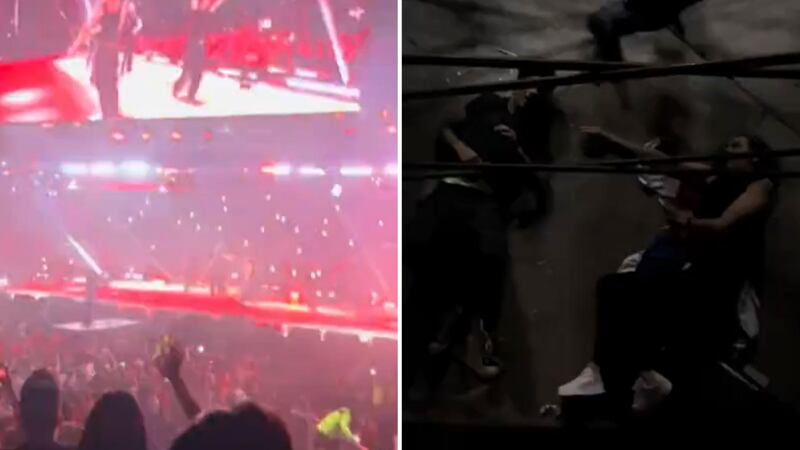 VIDEO: Se desploma grada en Palacio de los Deportes durante concierto de Quevedo; hay 2 heridos