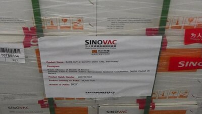 Con esta entrega, México suma cuatro millones de dosis provenientes de este laboratorio