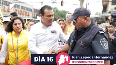 Juan Zepeda recorrió ese municipio del llamado 'Corredor Azul'
