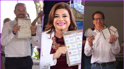 Los candidatos a la jefatura de Gobierno llegaron desde muy temprano a votar