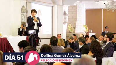 Delfina se reunió este martes con líderes del sector privado del Edomex