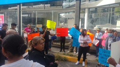 Se trata de un cierre en dirección a la Ciudad de México, a la altura de la avenida Primero de Mayo