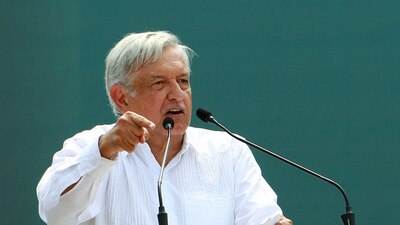 El presidente López Obrador encabezó un mitin este domingo