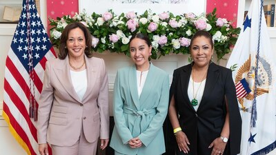 Conversó con la vicepresidenta de Estados Unidos y le dejó un gran mensaje