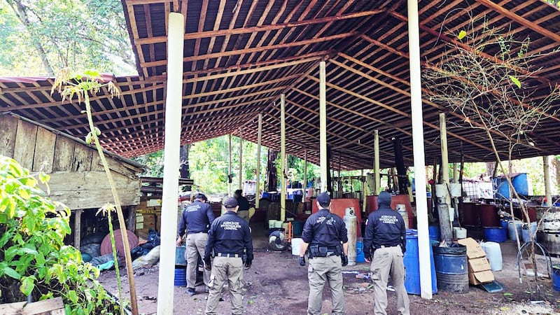 FGR decomisa cerca de 900 kilos de metanfetamina en un inmueble de Palenque, Chiapas