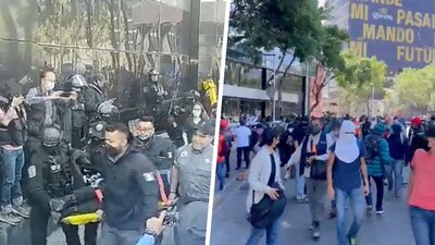 El enfrentamiento se llevó a cabo frente a las instalaciones de la FGR