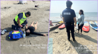 Rescatan a 90 personas que practicaban kayak en Veracruz; vientos los arrastraron mar adentro